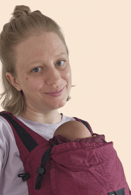 Kopie von Kein Titel (20 x 35 cm) Baby weint im Kinderwagen